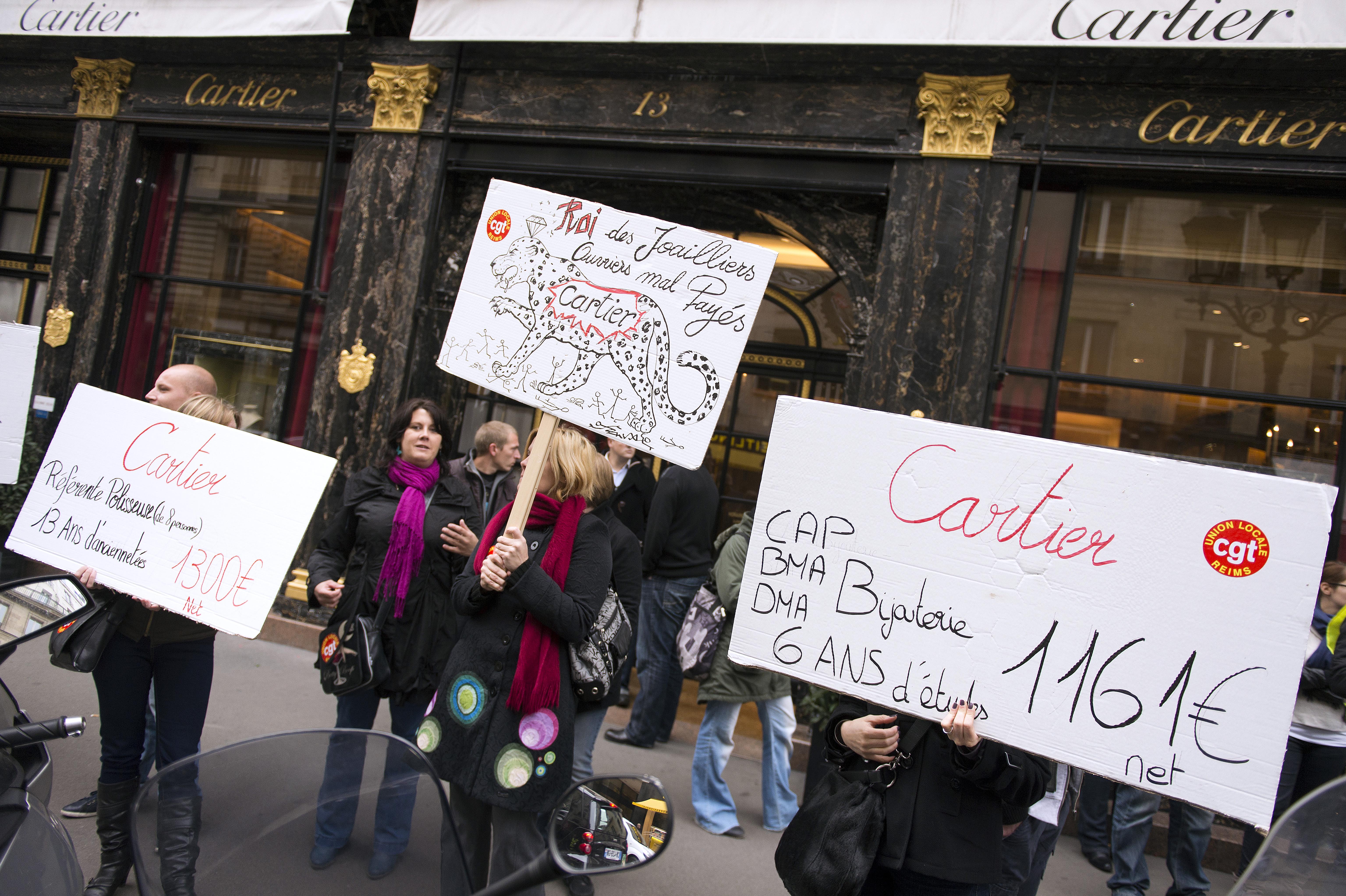 Cartier protest